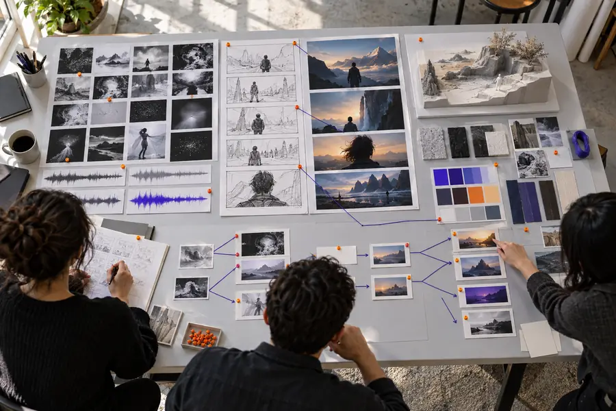Seite zur Planung eines Vergleichs für die Bewertung eines kreativen KI-Workflows